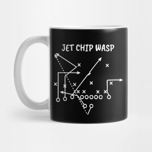 Jet Chip Wasp Special Football Play - Football Art / Sports Art Mug